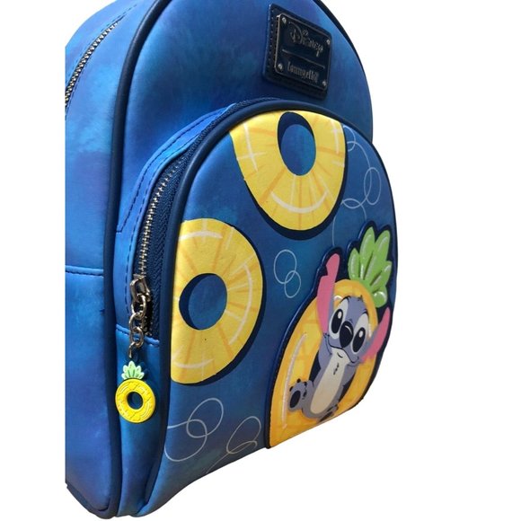 Loungefly Disney Stitch Pineapple Floaty Backpack and Wallet - Picture 4 of 11